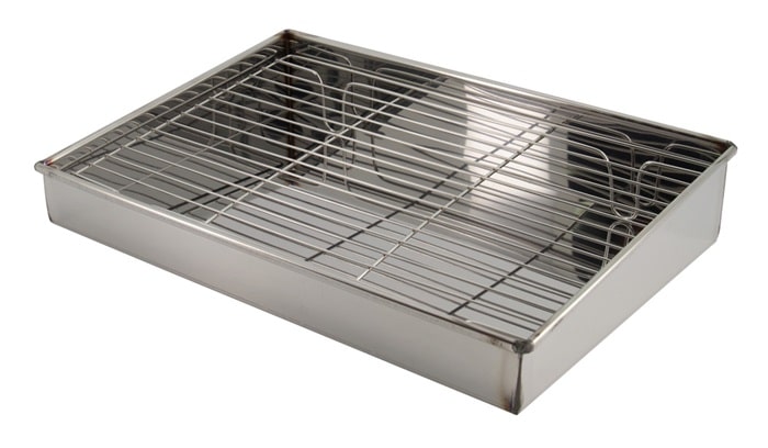 RVS Tempura Afdruiprek - The Oriental Shop - 37.5x25.5x6.5cm | Tokyo Design Studio