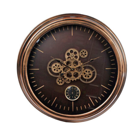 Radarklok Budapest Goud met thermometer |