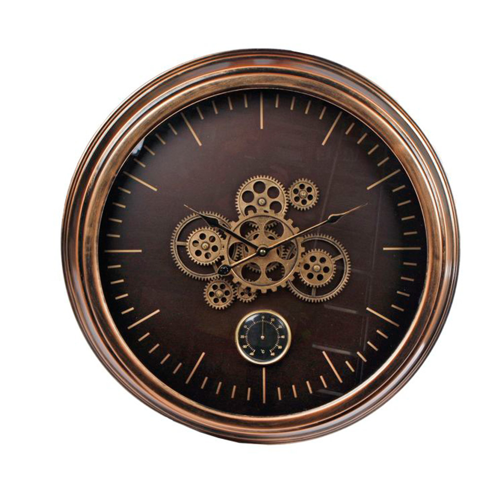 Radarklok Budapest Goud met thermometer |