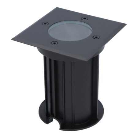 Ramsay LED Grondspot Vierkant - Dimbaar - GU10 - Excl. Lichtbron - Tuinspot - Zwart - IP67 waterdicht - Overrijdbaar voor de Oprit