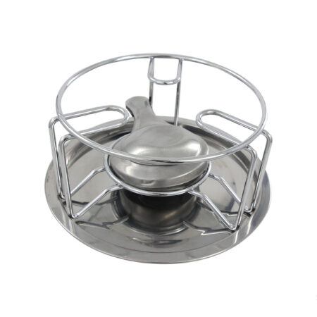 Rechaud chroom met brander | Svenska Living