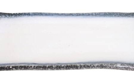 Rechthoekig Bord Grijs/Wit - Tajimi - Porselein - 26 x 13 x 2 cm | Tokyo Design Studio