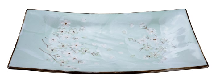 Rechthoekig Bord Mintgroen - Green Cosmos Collectie - 35 x 19cm | Tokyo Design Studio