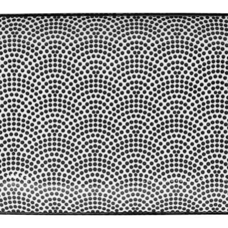 Rechthoekig Bord - Tokyo Design Studio - Nippon Black - Stippen - 21 x 13.5 cm | Tokyo Design Studio