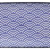 Rechthoekig Bord - Tokyo Design Studio - Nippon Blue - Golven - 21 x 13.5cm