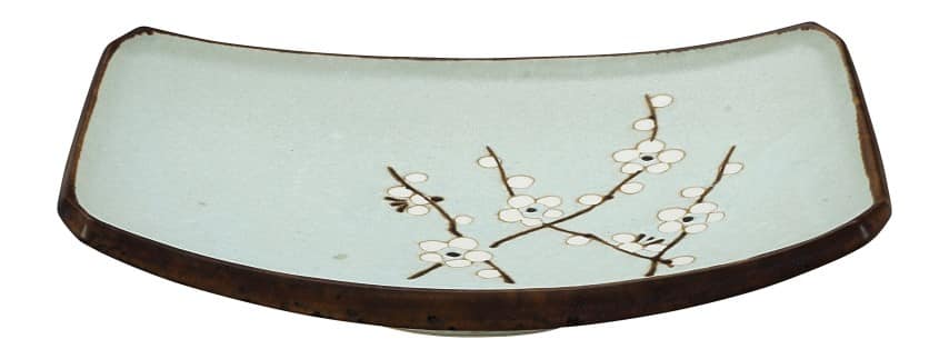Rechthoekig bord - Tokyo Design Studio - Soshun - Mintgroen - 18.5 x 12.5cm | Tokyo Design Studio