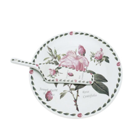 Redoute Rose Cake Plate en Server |