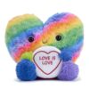Regenboog knuffel - Love is love - 18 cm | Love Hearts