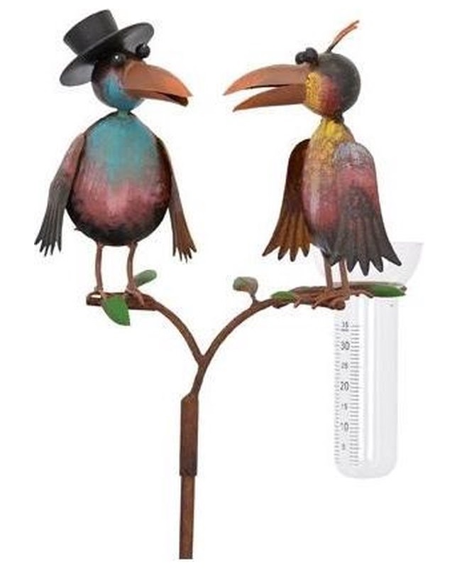 Regenmeter twee kraaien | DecoImport