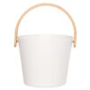 Rento Design sauna-emmer met beugel - Wit | Rento