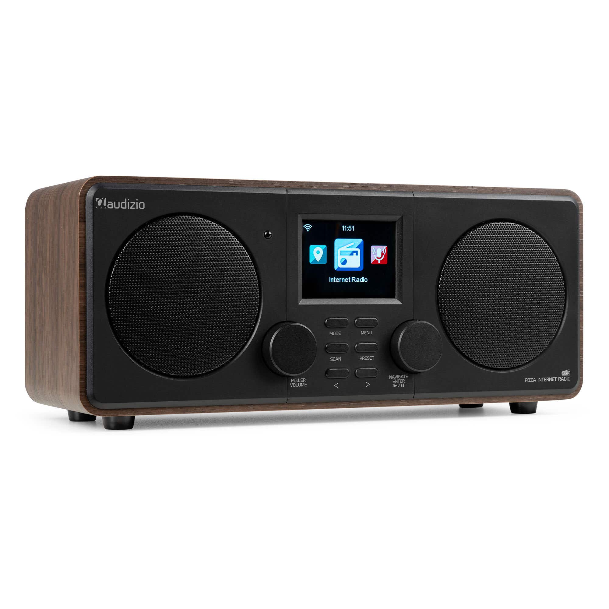 Retourdeal - Audizio Foza internetradio - DAB radio met Bluetooth - | Audizio
