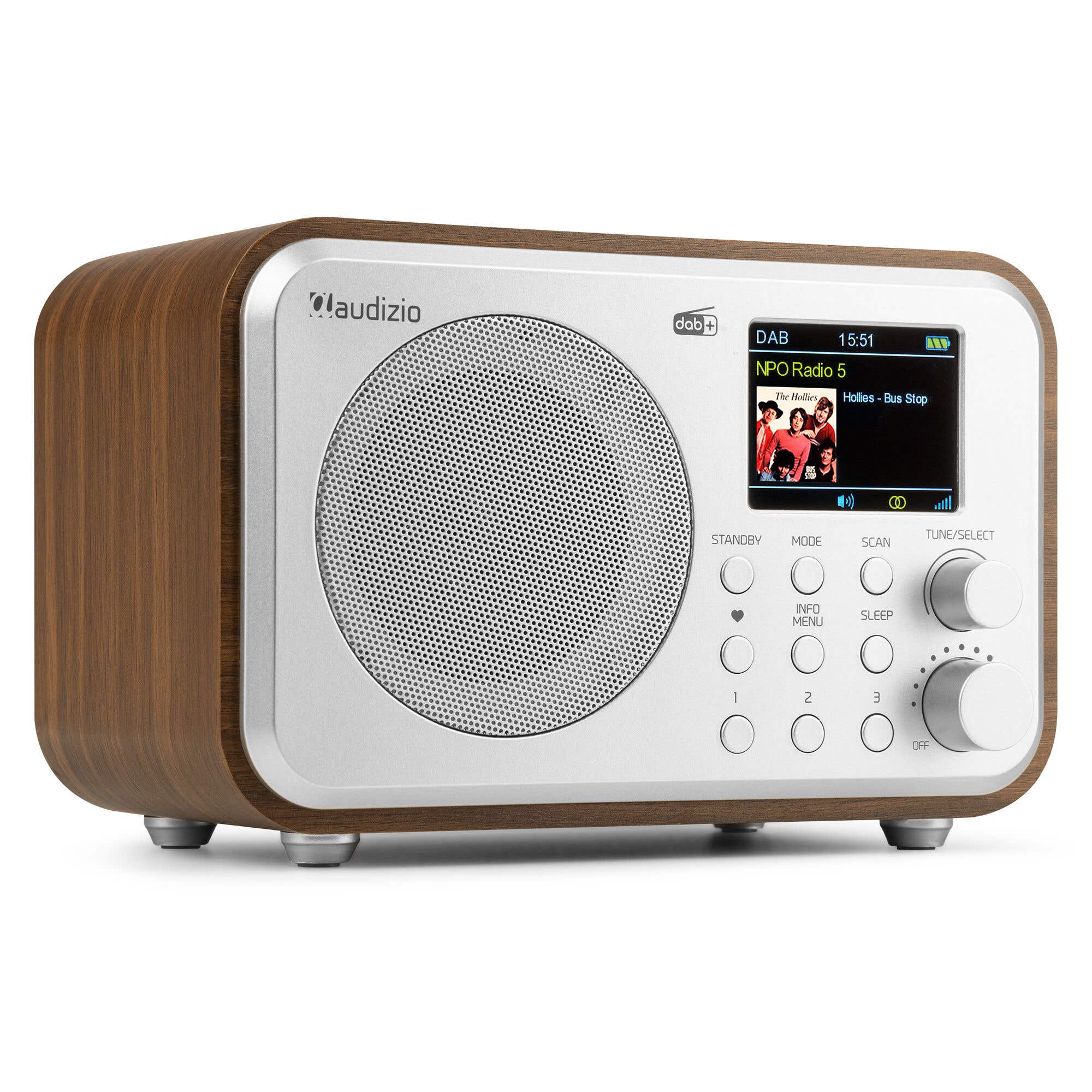 Retourdeal - Audizio Milan draagbare DAB radio met Bluetooth