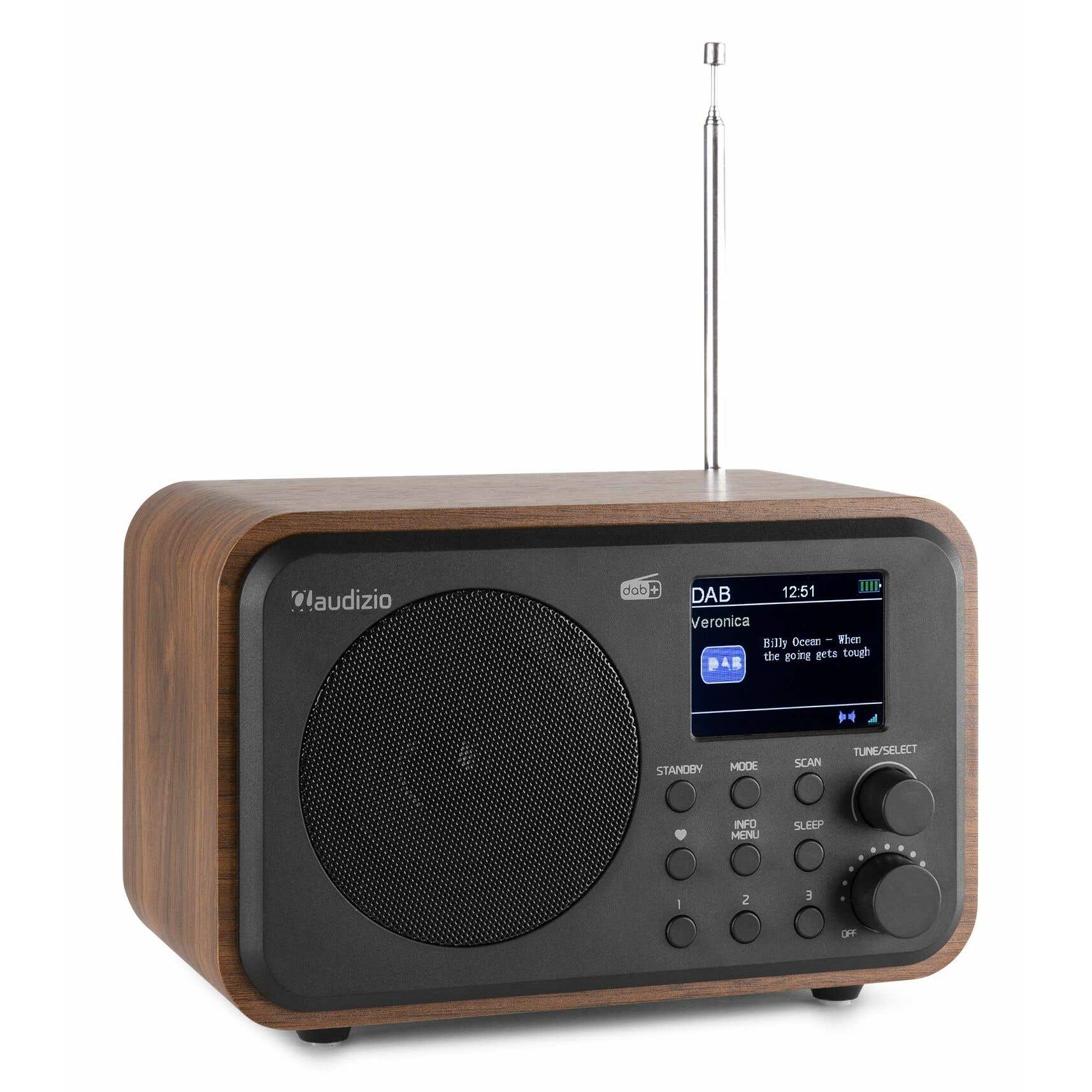 Retourdeal - Audizio Milan draagbare DAB radio met Bluetooth