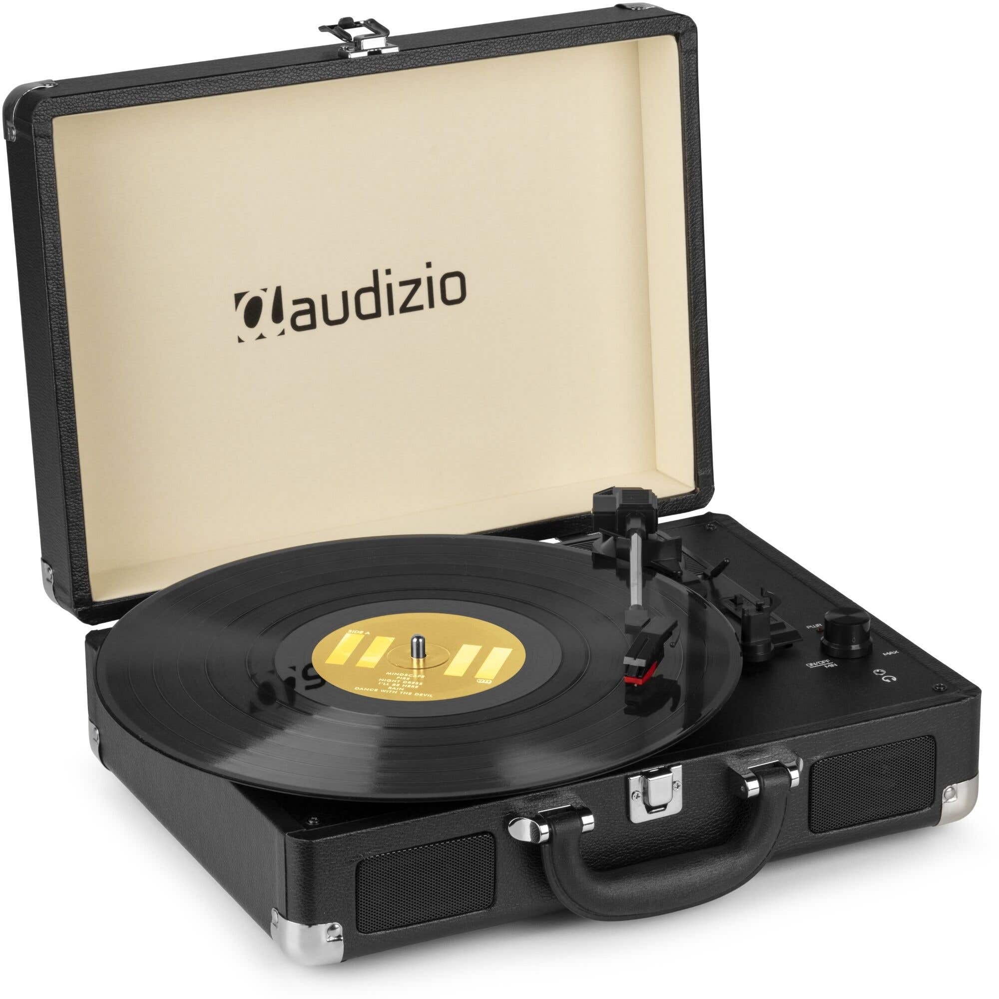 Retourdeal - Audizio RP114BK - Retro platenspeler in zwarte koffer - | Audizio