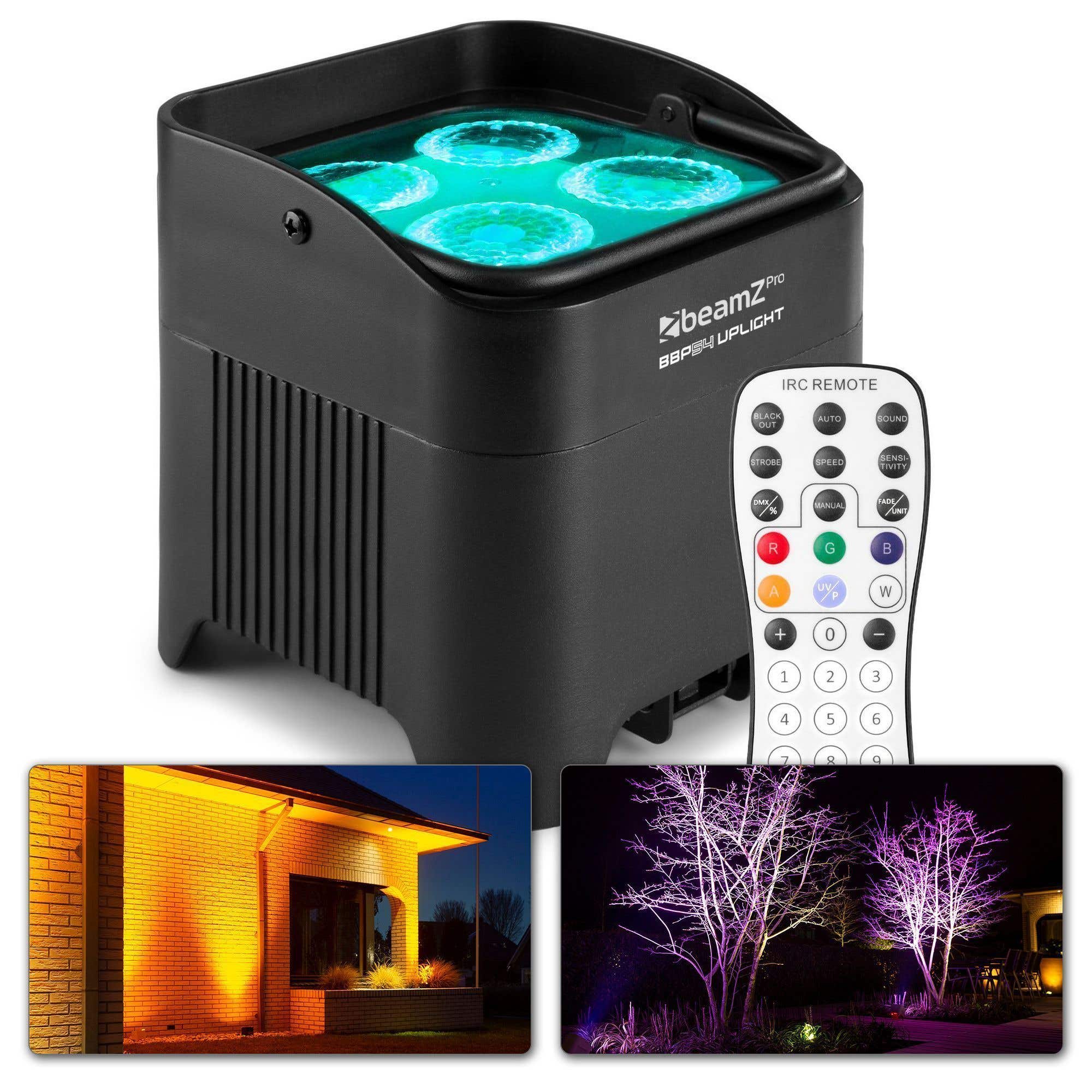 Retourdeal - BeamZ BBP54 accu Uplighter met 4x 12W LED's - | BeamZ Professional
