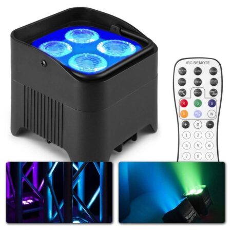 Retourdeal - BeamZ BBP94W accu Uplight met 4x 12W LED's en draadloze | BeamZ