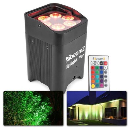 Retourdeal - BeamZ BBP96 Uplight PAR spot op accu met 6x 12W LEDs | BeamZ