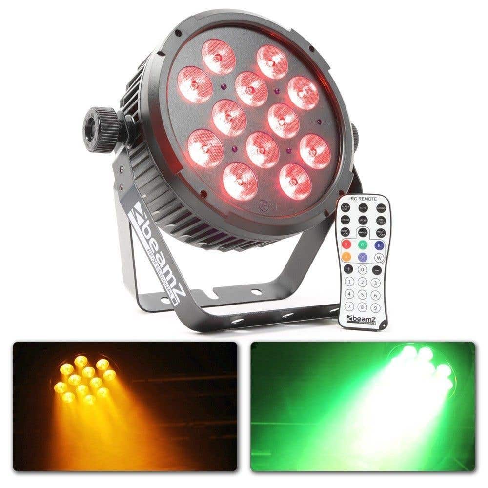 Retourdeal - BeamZ BT310 FlatPAR 12x 6W DMX met afstandsbediening | BeamZ