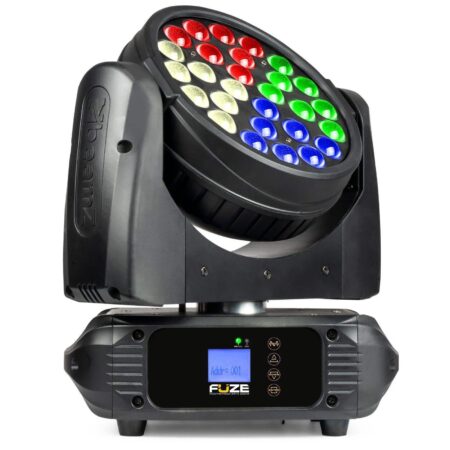 Retourdeal - BeamZ FUZE2812 wash moving head met zoom - 28x 12W LED's | BeamZ