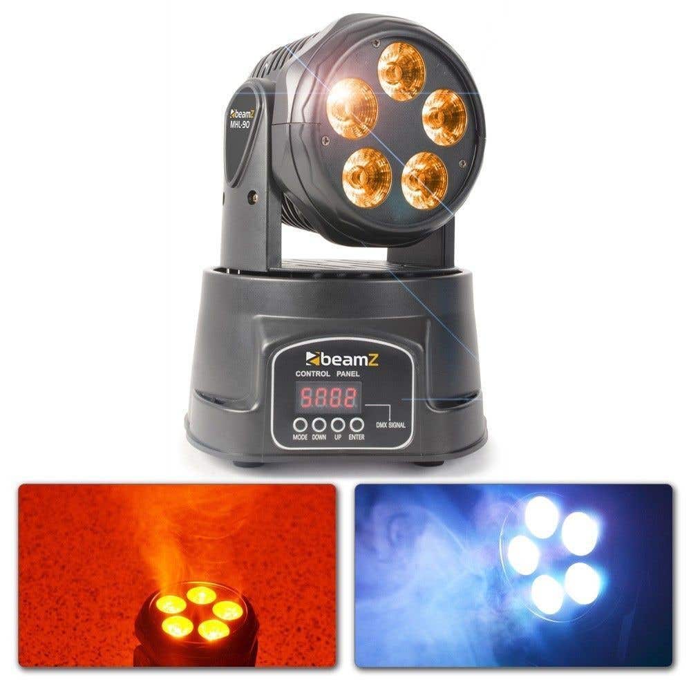 Retourdeal - BeamZ MHL90 LED Movinghead Wash 5x 18W met RGBAW-UV LED's | BeamZ