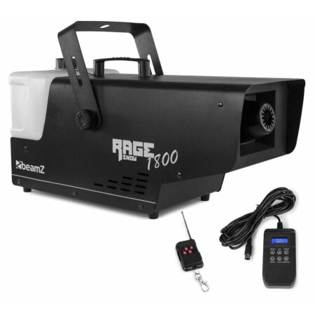 Retourdeal - BeamZ RAGE1800 sneeuwmachine met draadloze | BeamZ