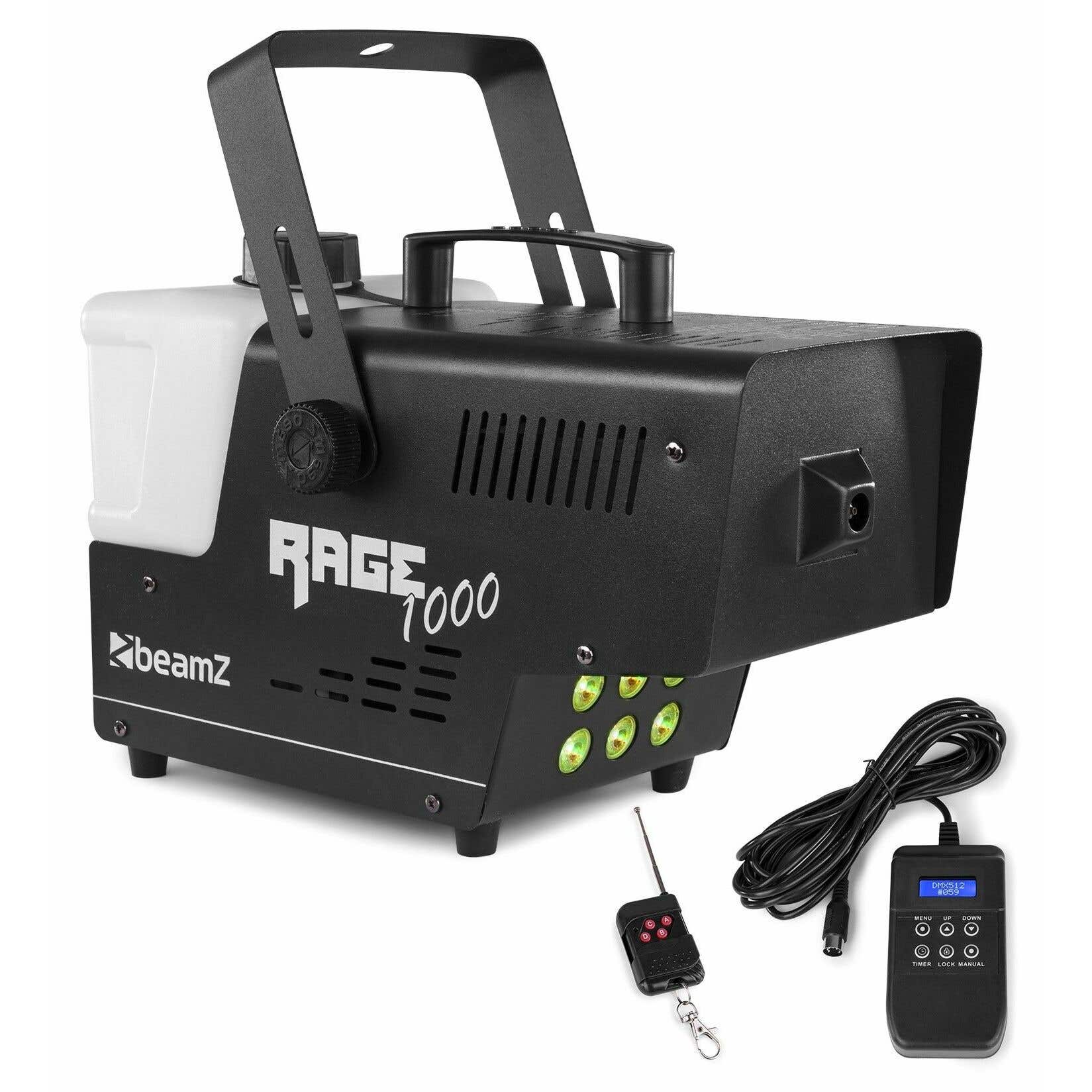 Retourdeal - BeamZ Rage1000LED rookmachine met draadloze | BeamZ