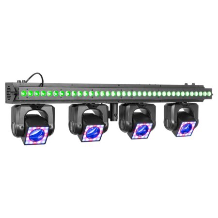 Retourdeal - BeamZ ShowBar GO Vibe - Moving head bar met 4 moving | BeamZ