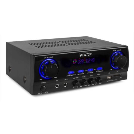 Retourdeal - Fenton AV440 digitale karaoke versterker met Bluetooth - | Fenton