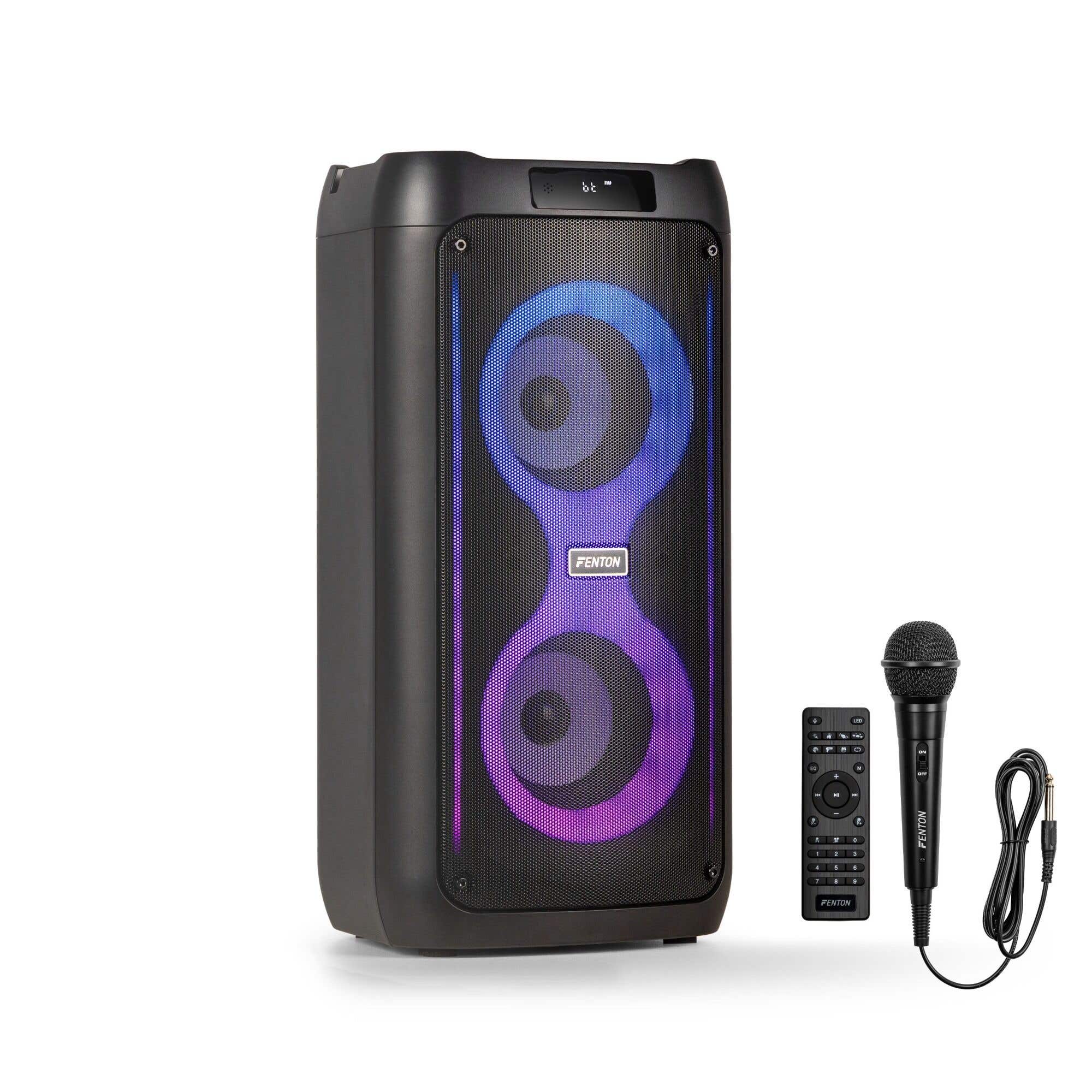 Retourdeal - Fenton Core80 party box - Bluetooth speaker met | Fenton