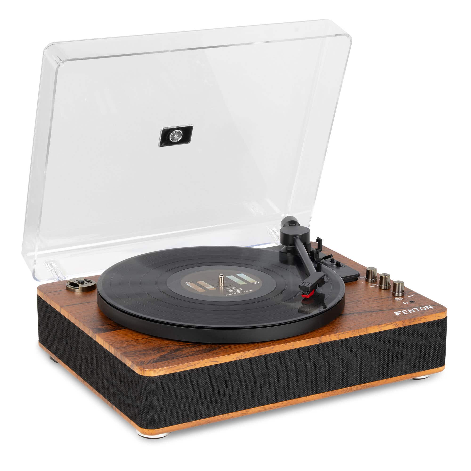 Retourdeal - Fenton RP162D hifi retro platenspeler met Bluetooth en | Fenton