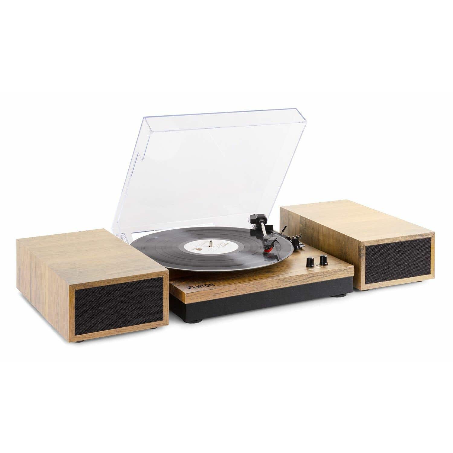 Retourdeal - Fenton RP165L stereo platenspeler met Bluetooth en | Fenton