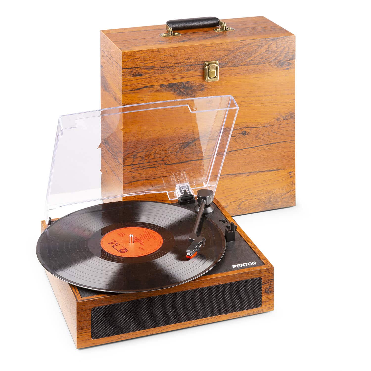 Retourdeal - Fenton RP170L platenspeler met Bluetooth en bijpassende | Fenton