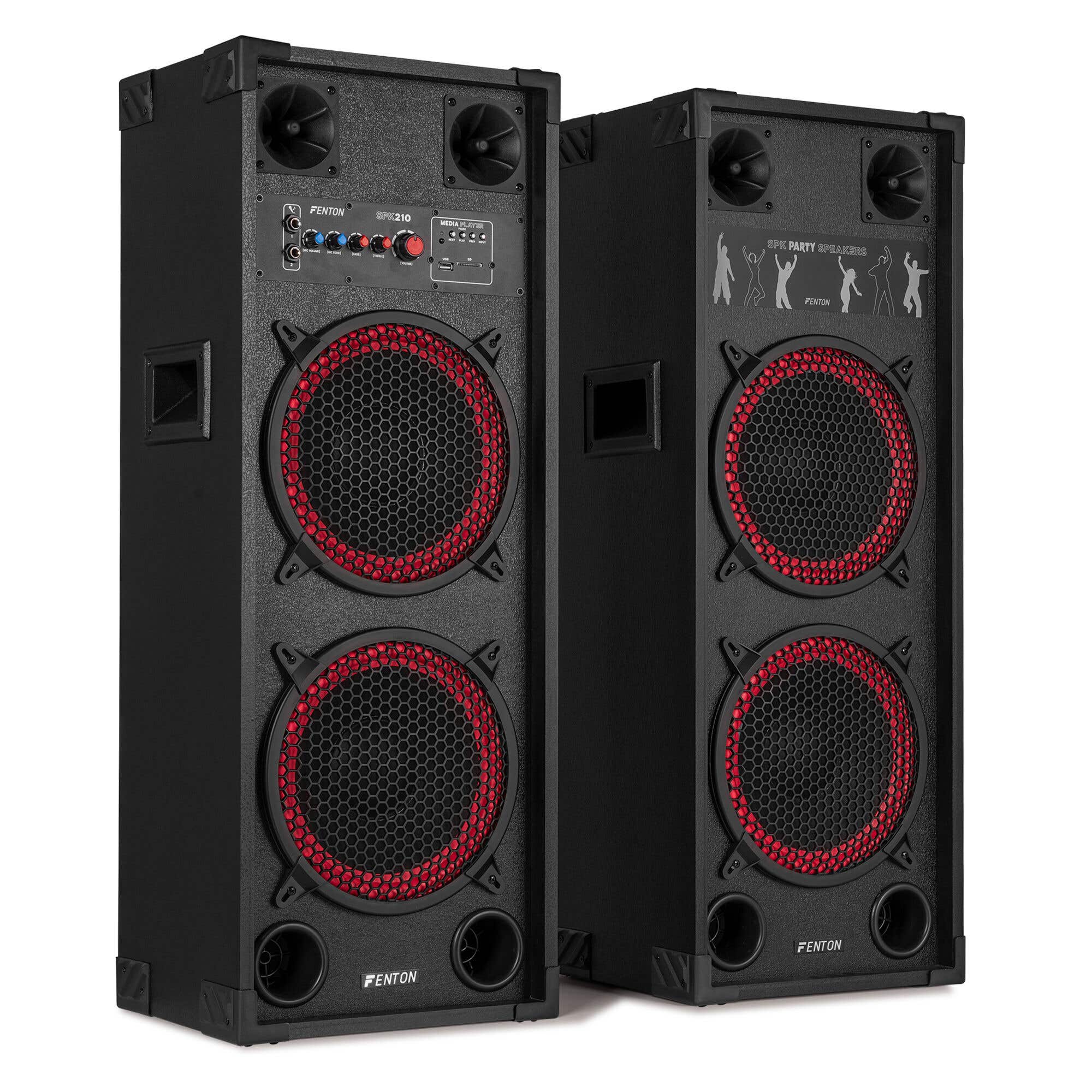 Retourdeal - Fenton SPK-210 actieve speakers - PA speakers met | Fenton