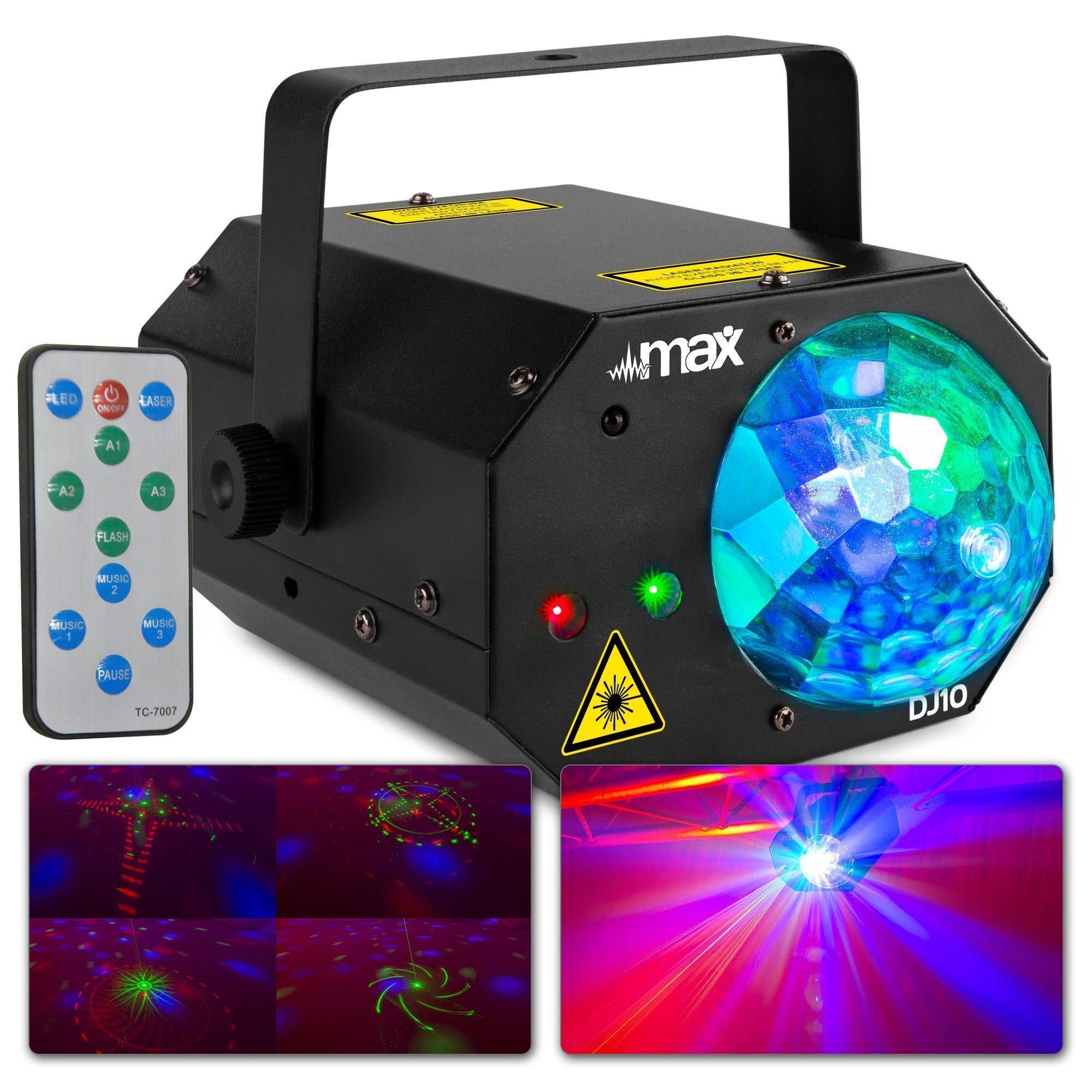 Retourdeal - MAX DJ10 lichteffect - Jelly Moon met rood/groene laser | MAX