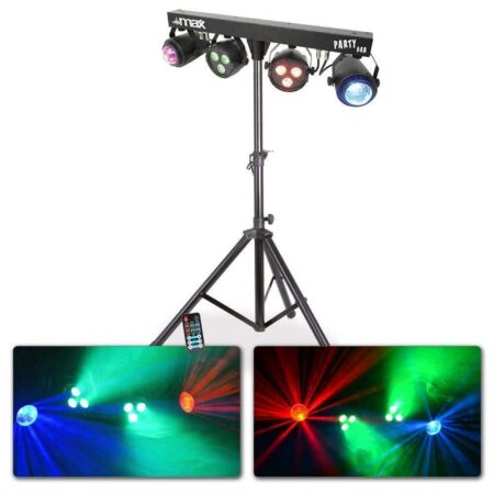 Retourdeal - MAX PartyBar1 met 2x RGBW LED spot en 2x Jellymoon incl. | BeamZ