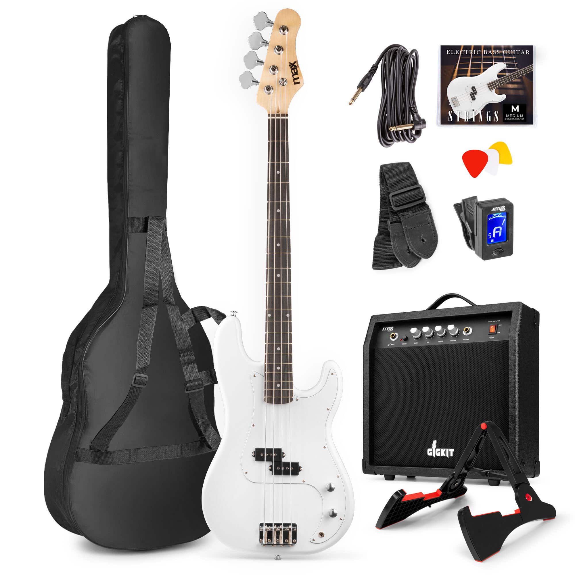 Retourdeal - Max Gigkit Basgitaar met 40 Watt versterker - | MAX