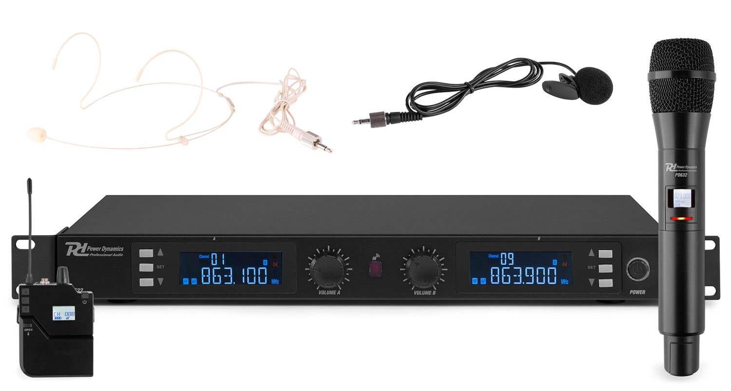 Retourdeal - Power Dynamics PD632C draadloos microfoonsysteem UHF met | Power Dynamics