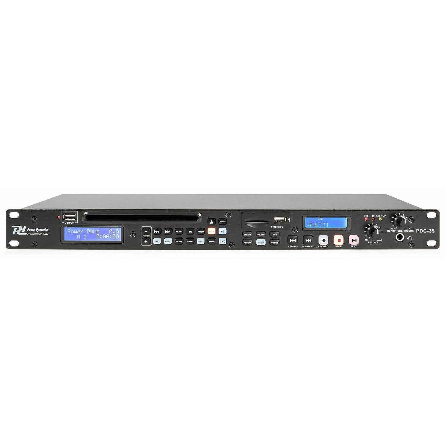 Retourdeal - Power Dynamics PDC-35 CD / USB / SD speler met record | Power Dynamics