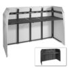 Retourdeal - Vonyx DB5 DJ Booth XL met zwarte en witte Lycra doeken | Vonyx