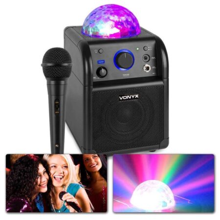 Retourdeal - Vonyx SBS50B Karaokeset met microfoon