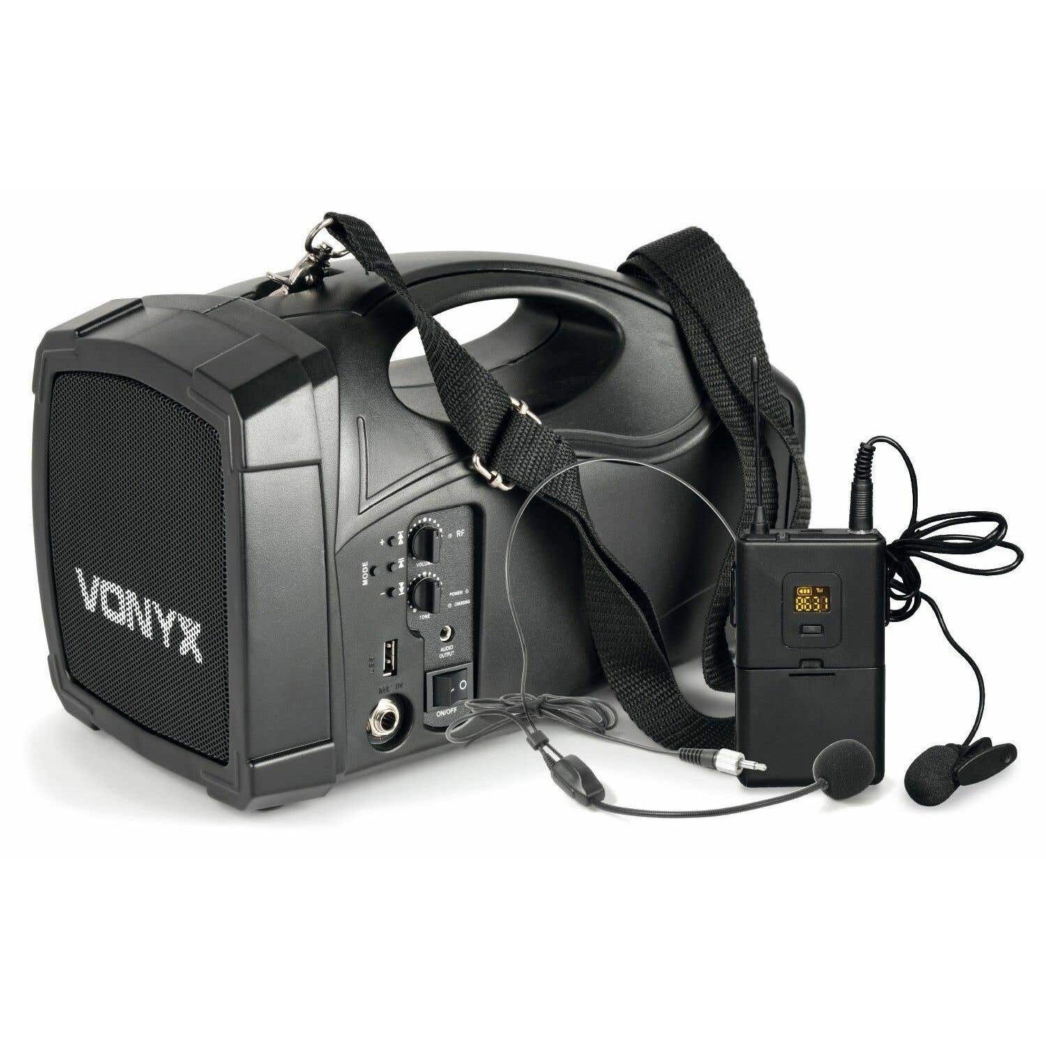 Retourdeal - Vonyx ST012 draagbaar PA systeem met draadloze headset | Vonyx