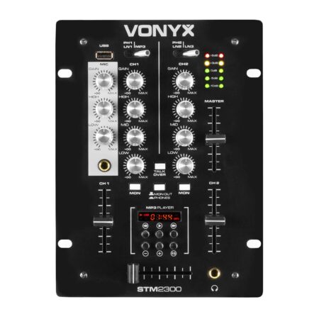 Retourdeal - Vonyx STM-2300 Mixer 2-Kanaals / USB MP3 | Vonyx