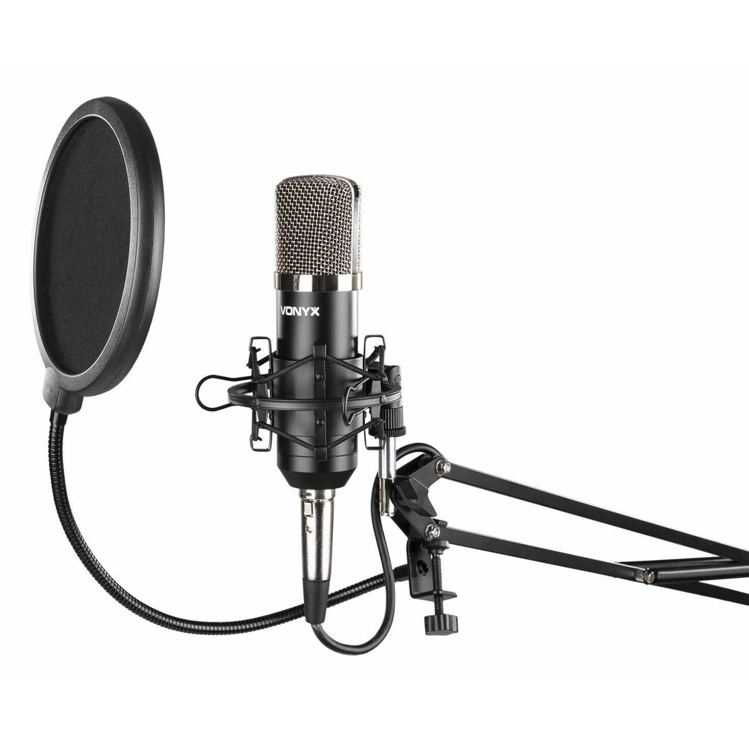 Retourdeal - Vonyx Studiomicrofoon set met verstelbare arm en | Vonyx