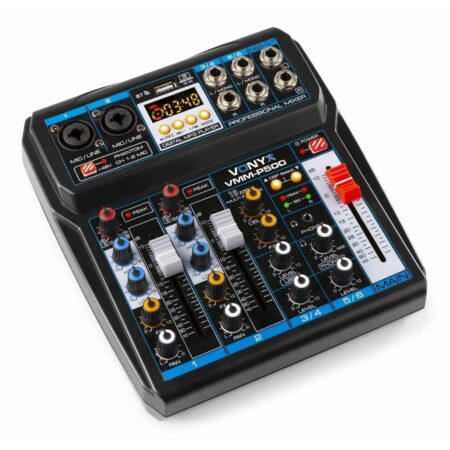 Retourdeal - Vonyx VMM-P500 mixer 4-kanaals met Bluetooth