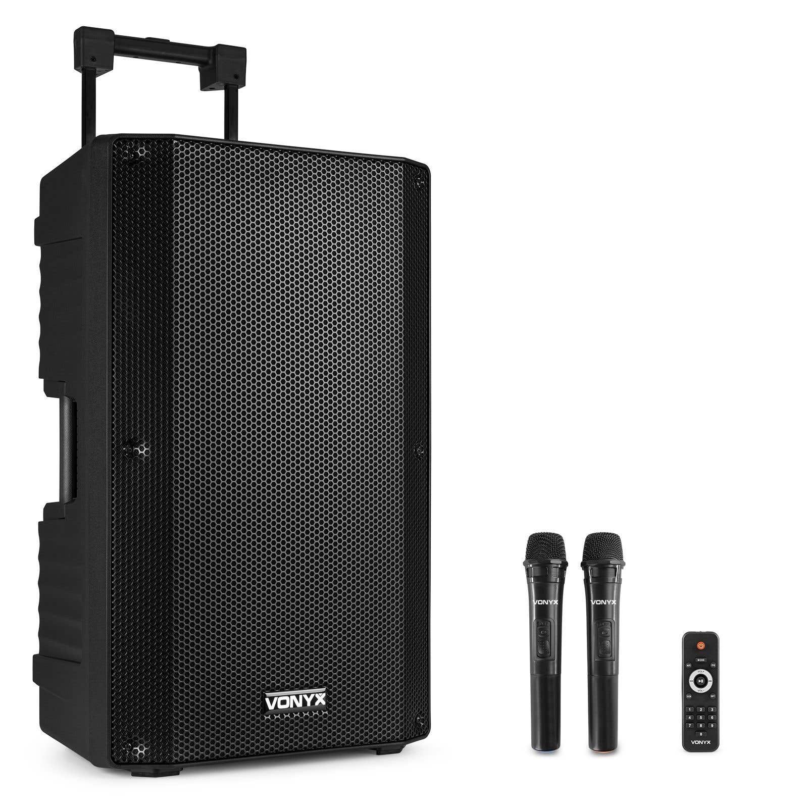 Retourdeal - Vonyx VSA700 ABS 15" portable speaker met Bluetooth en 2x | Vonyx