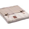 Rib plaid beige | Knit Factory