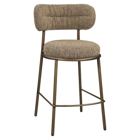 Richmond Barstoel Encanto Tweed - Brown (zithoogte 67cm) | Richmond Interiors