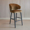 Richmond Barstoel Indigo Triangle - Goud (zithoogte 76cm) | Richmond Interiors