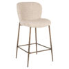 Richmond Barstoel Odarby Bouclé - Crème (zithoogte 67cm) | Richmond Interiors