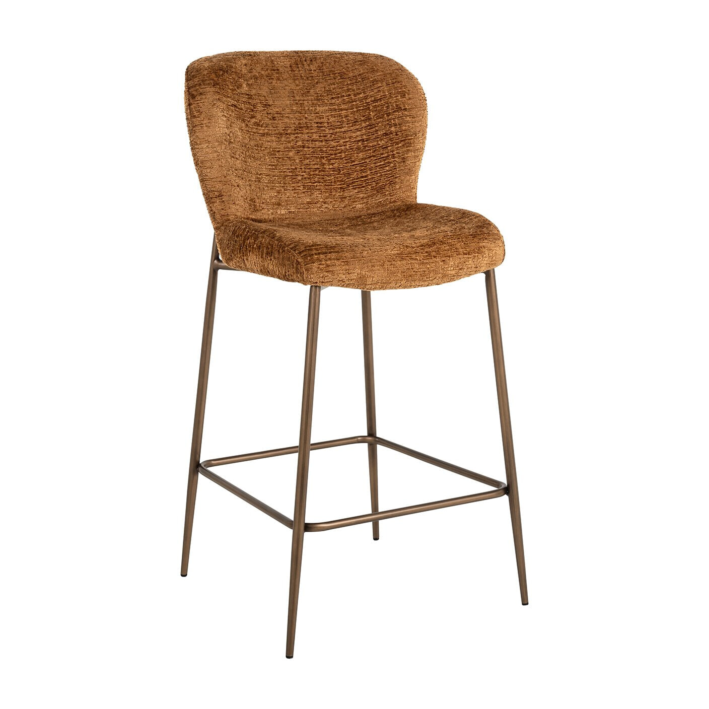 Richmond Barstoel Odarby Fusion stof - Cognac (zithoogte 68cm) | Richmond Interiors